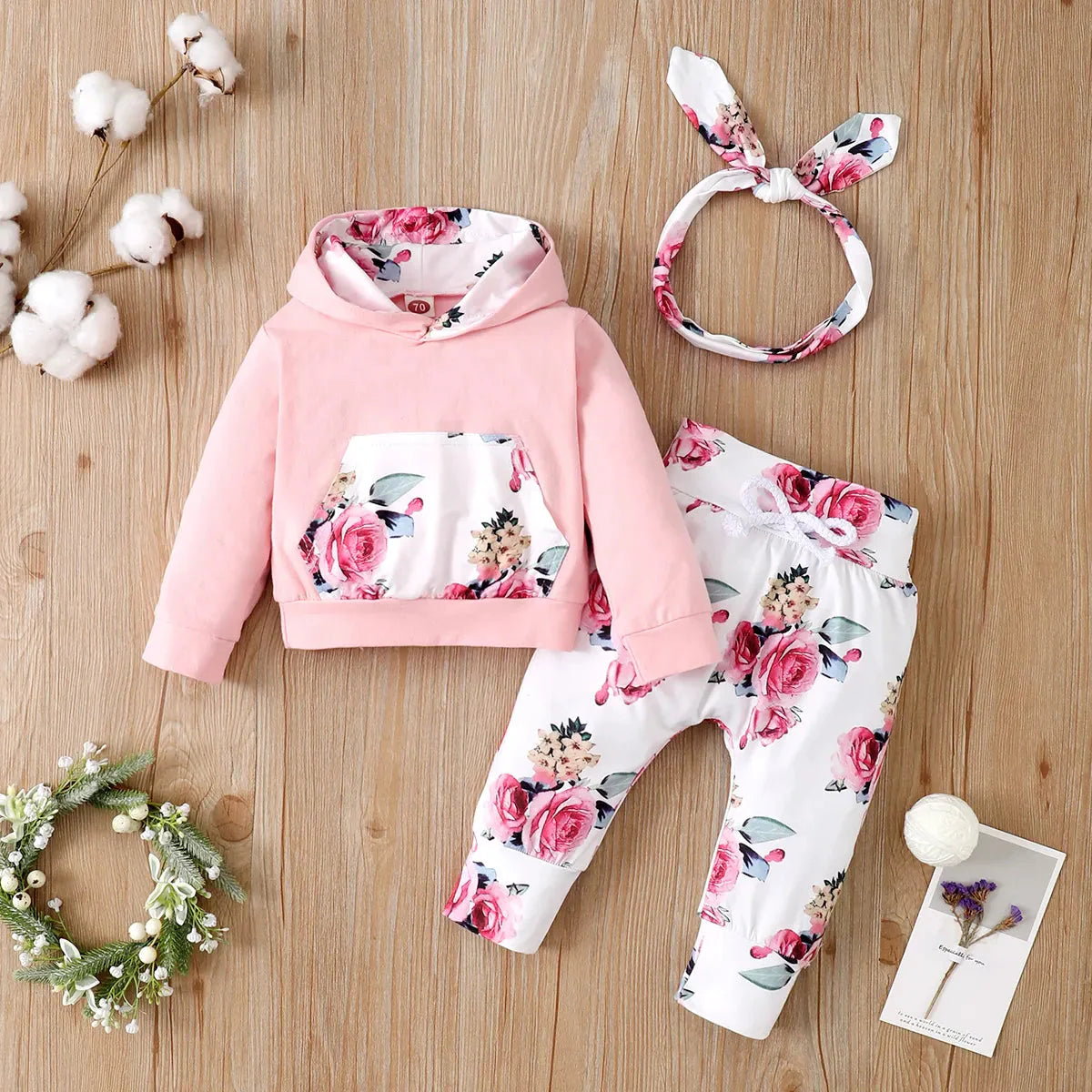 Ensemble de tenue florale pour bébé fille