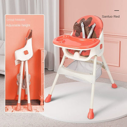 Chaise de dîner pliante portative pour bébé