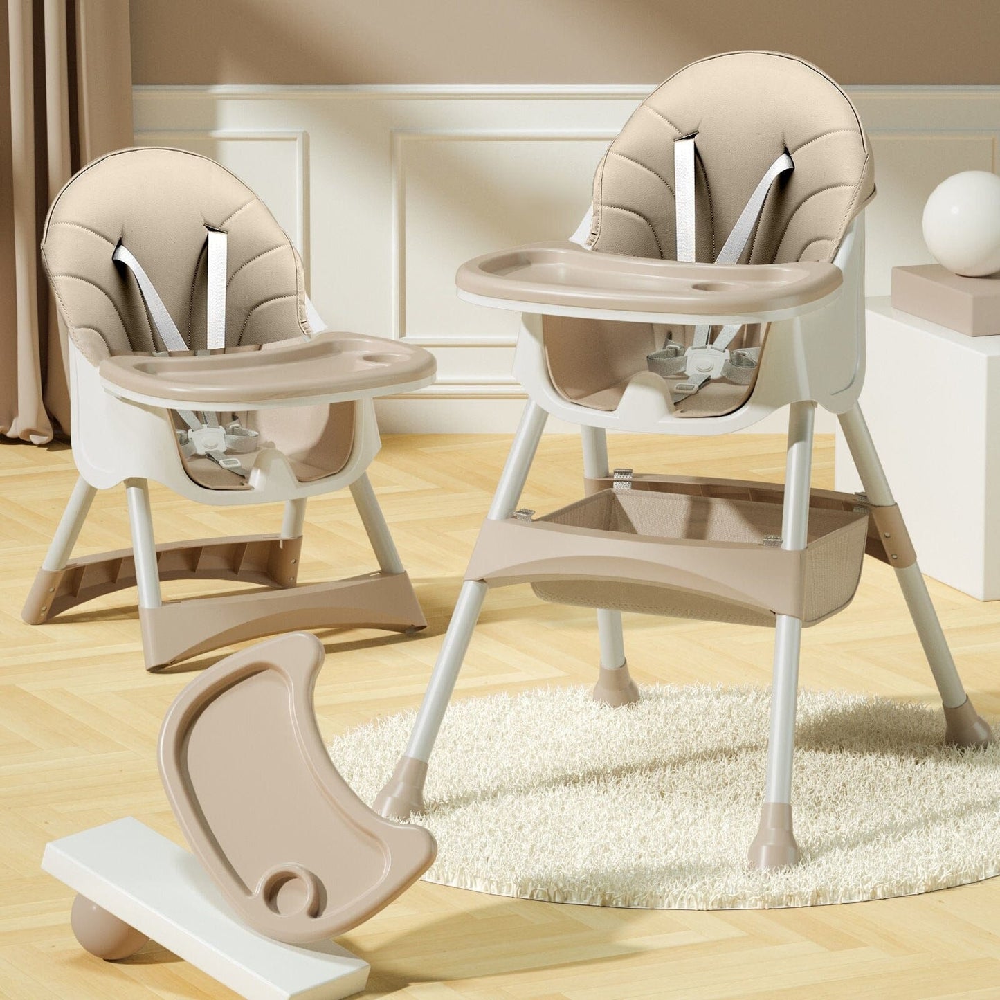 Chaise de dîner pliante portative pour bébé