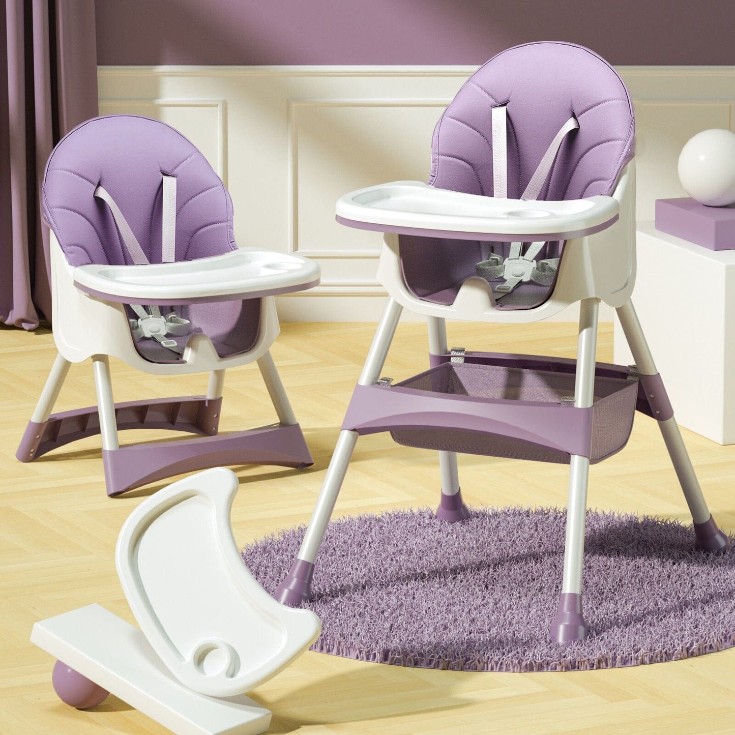 Chaise de dîner pliante portative pour bébé