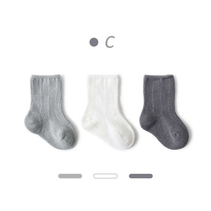 3 paires de chaussettes bébé en coton