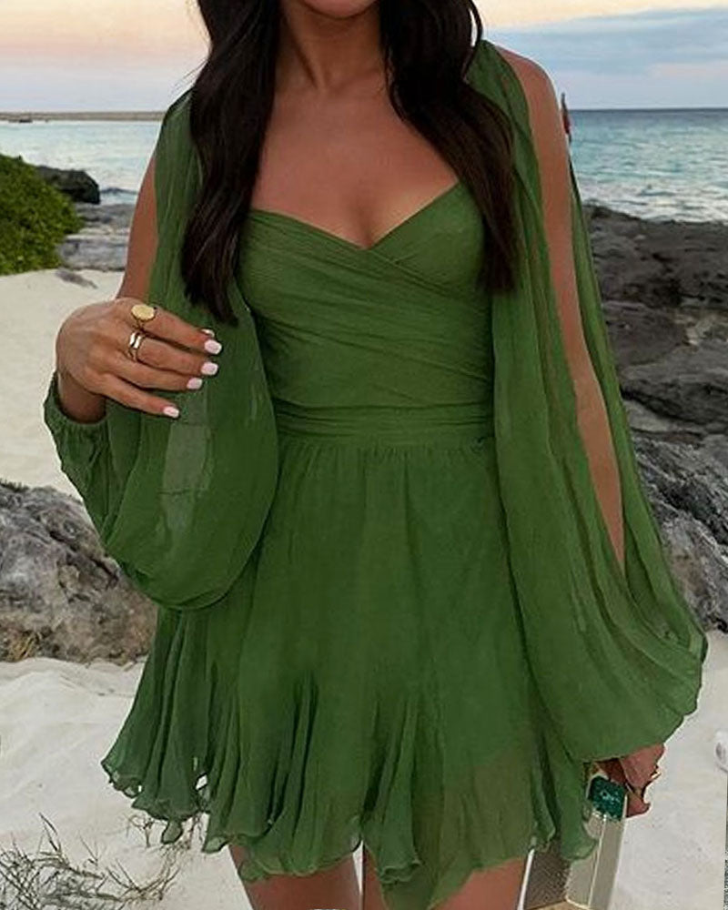 Robe élégante en mousseline de soie pour les vacances