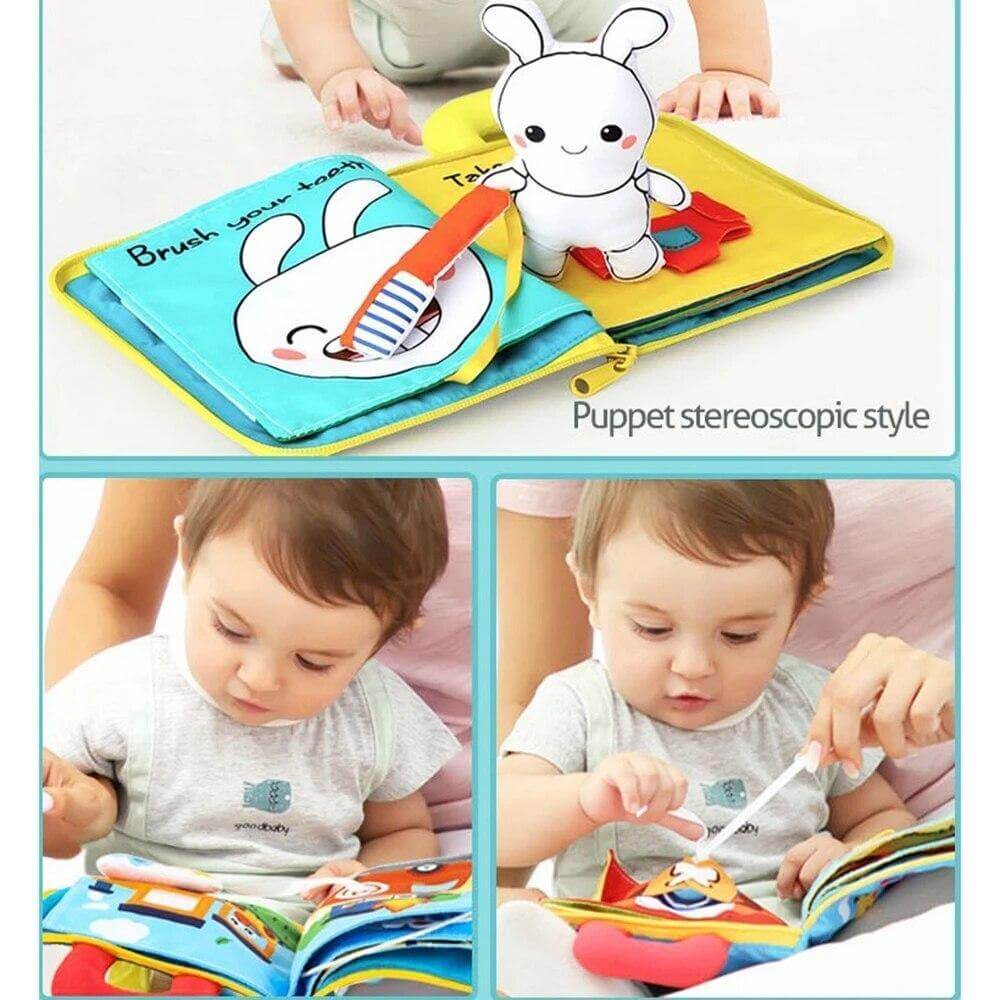 Livres pour bébés en tissu doux 3D 