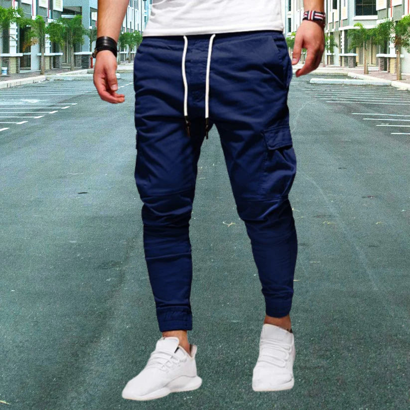 DANIEL - PANTALON CASUAL POUR HOMMES AVEC POCHES PLAQUÉES