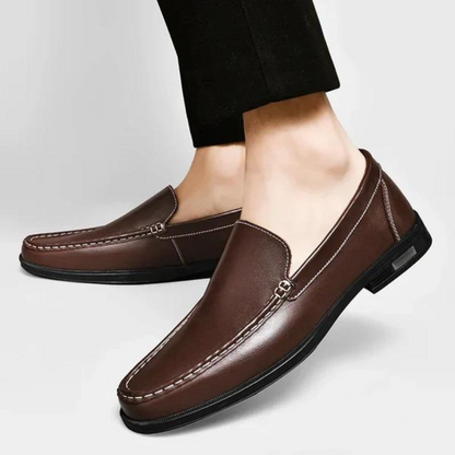 Mocassins en cuir véritable Pelle Italiana