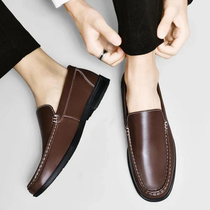 Mocassins en cuir véritable Pelle Italiana