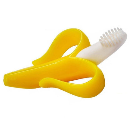 Adorable brosse à dents banane pour bébé 