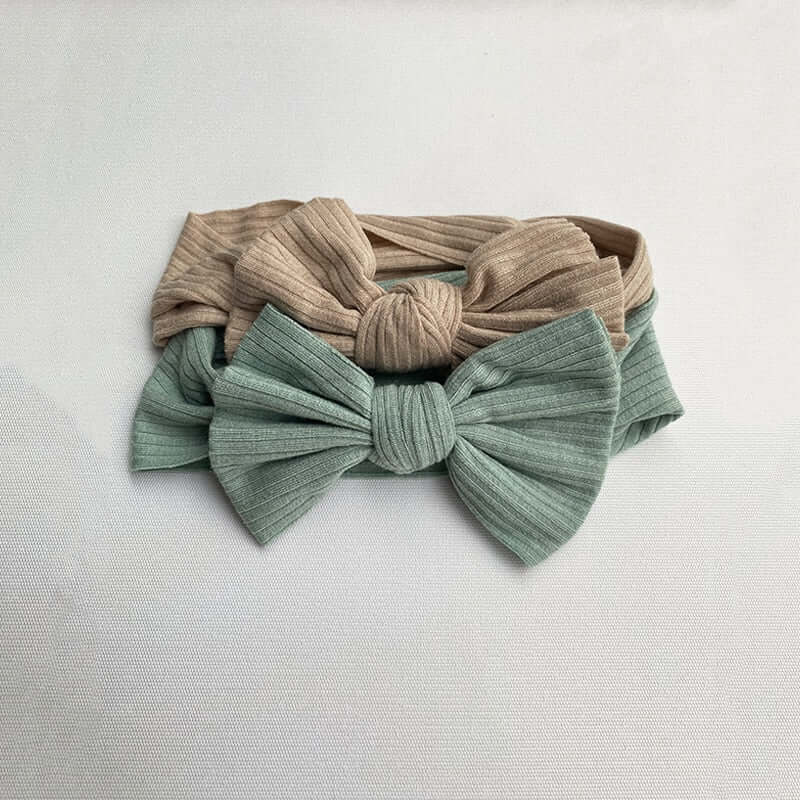 Bandeau turban avec nœuds pour bébé 