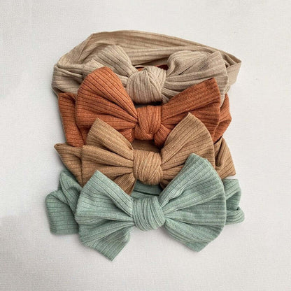 Bandeau turban avec nœuds pour bébé 