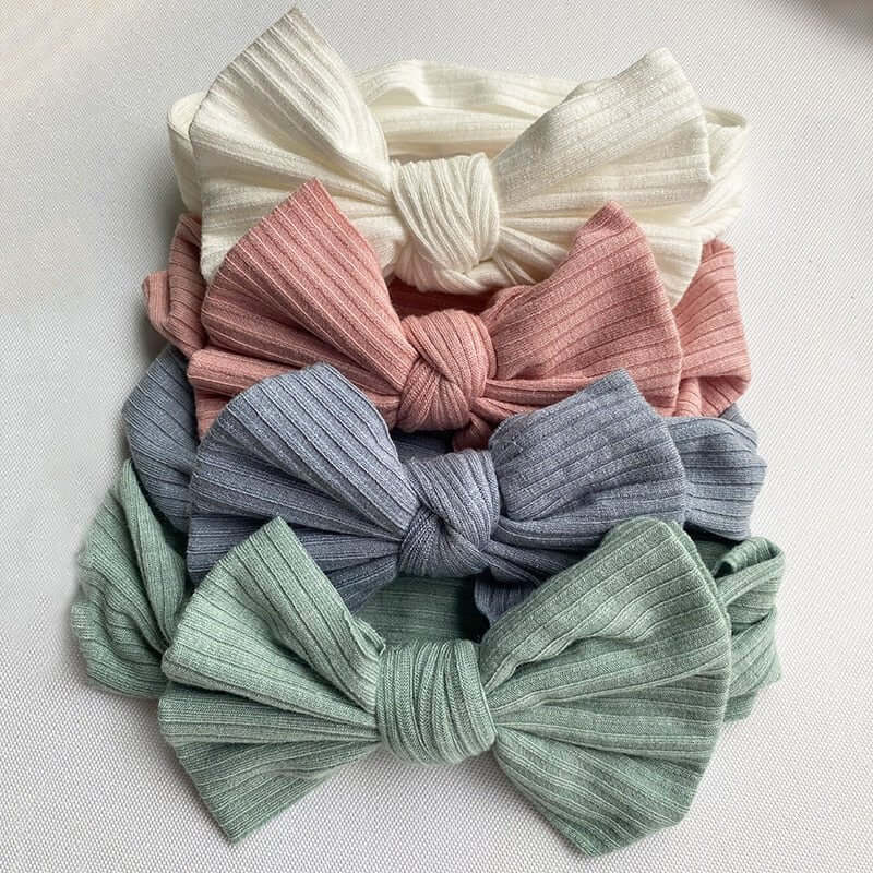 Bandeau turban avec nœuds pour bébé 