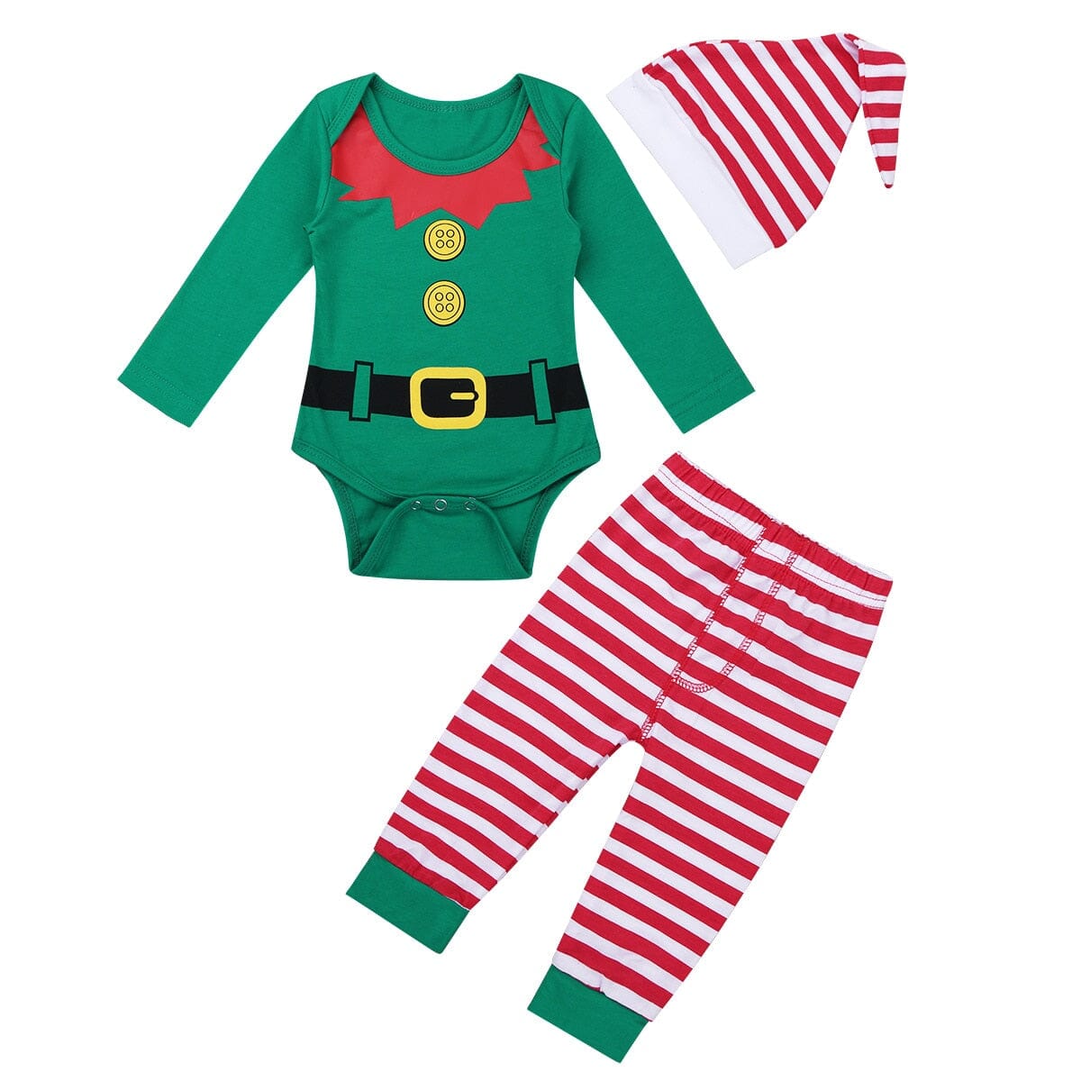 Tenues de chapeau de pantalon de barboteuse de Noël pour bébé 