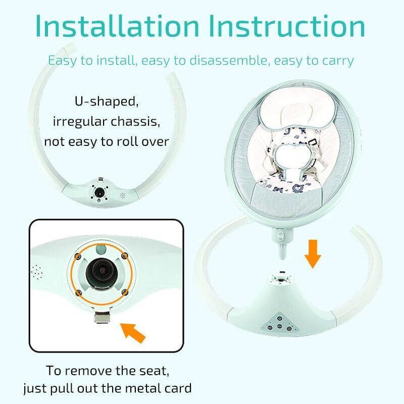 Chaise à bascule électrique pour bébé 