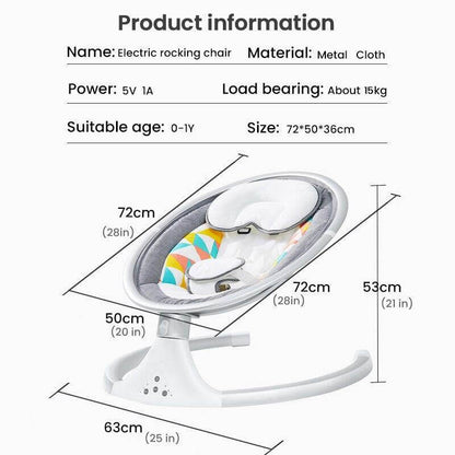 Chaise à bascule électrique pour bébé 