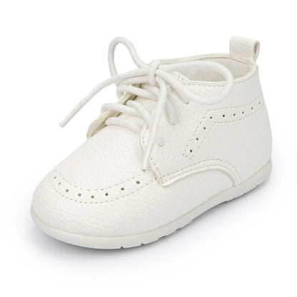 Chaussures montantes en cuir pour bébé