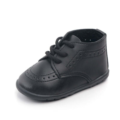 Chaussures montantes en cuir pour bébé