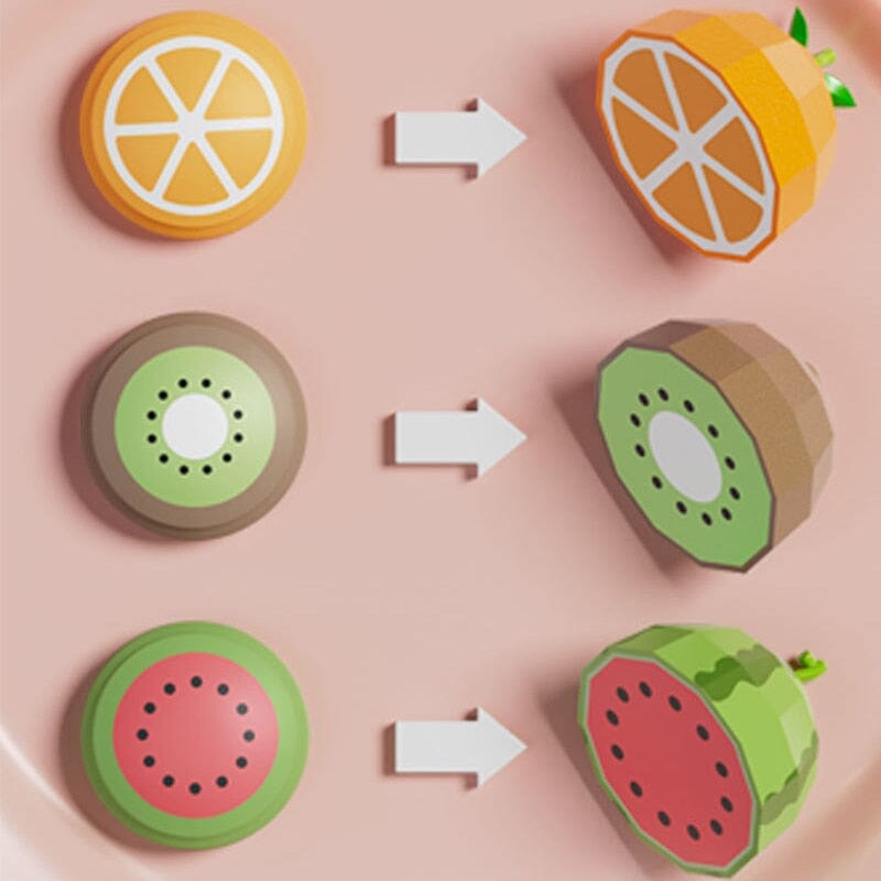 Jouet cognitif de fruits Montessori pour bébé 