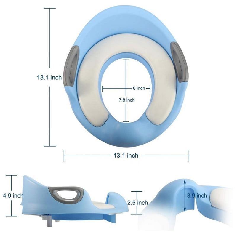 Siège d'entraînement pour anneau de toilette portable pour bébé