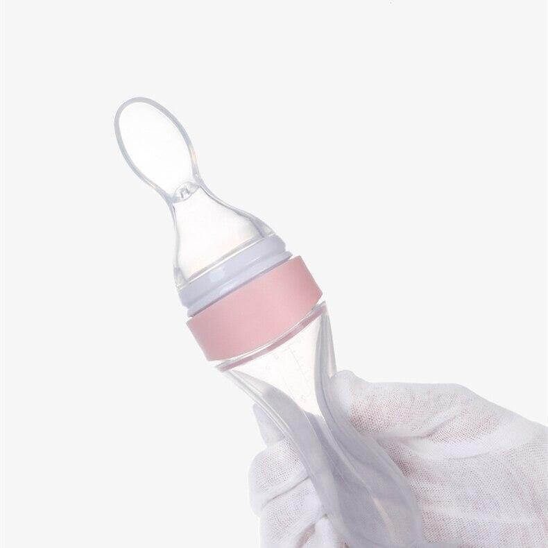 Cuillère à biberon en silicone pour bébé