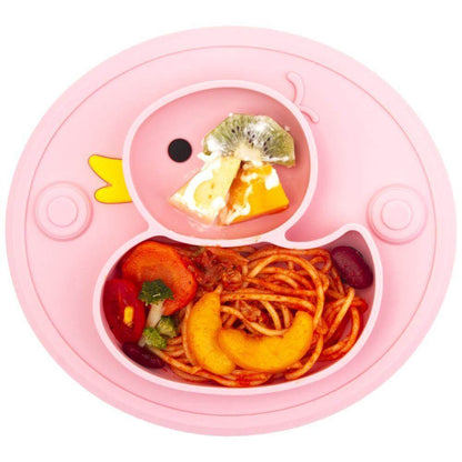 Assiette Canard en Silicone pour Bébé