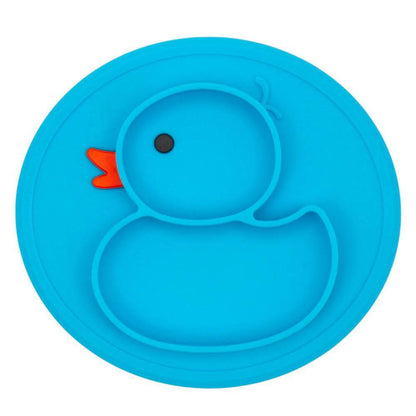 Assiette Canard en Silicone pour Bébé