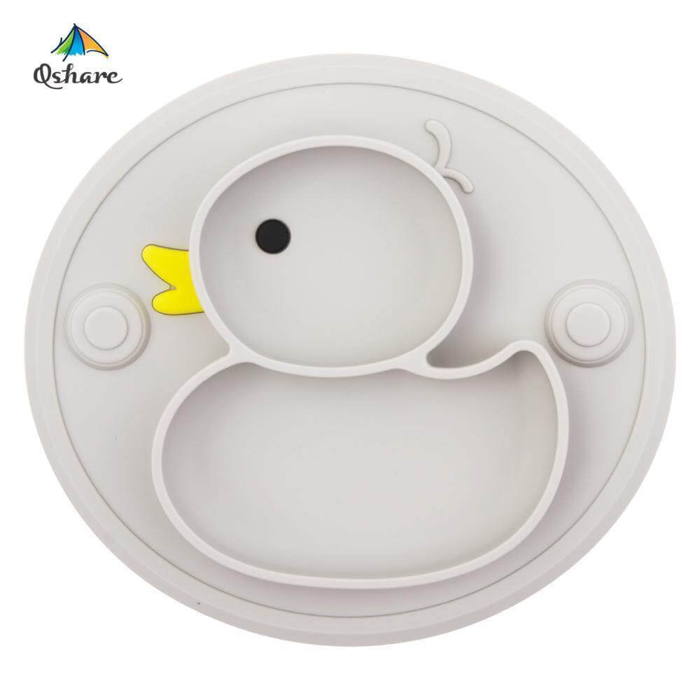 Assiette Canard en Silicone pour Bébé