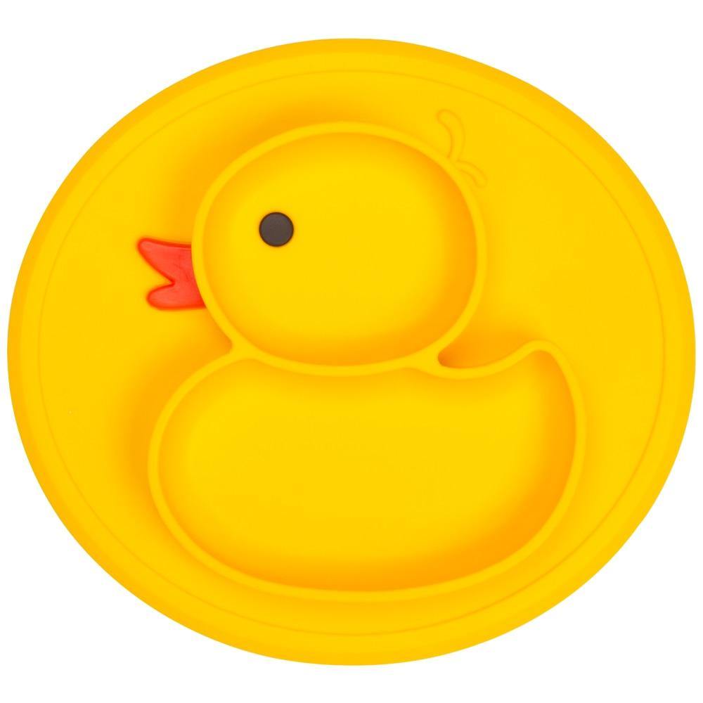 Assiette Canard en Silicone pour Bébé