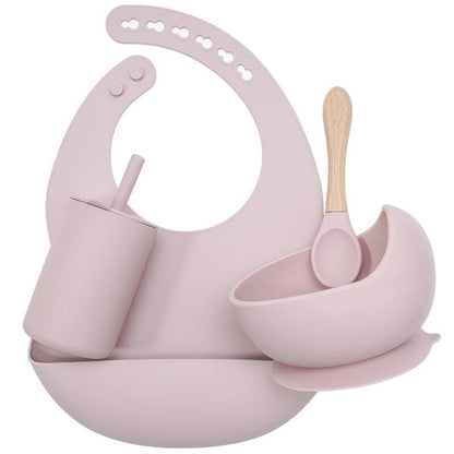 Ensemble d'alimentation en silicone pour bébé