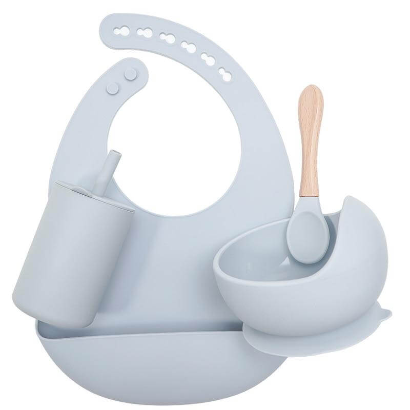 Ensemble d'alimentation en silicone pour bébé