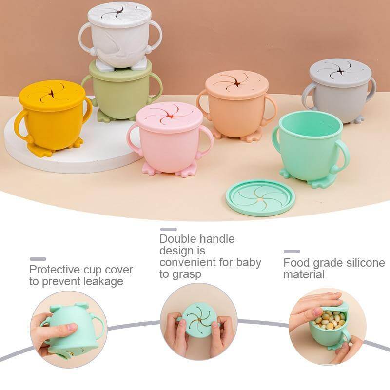 Gobelet à collation en silicone pour bébé