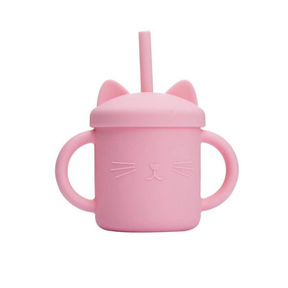 Tasse de paille en silicone pour bébé 