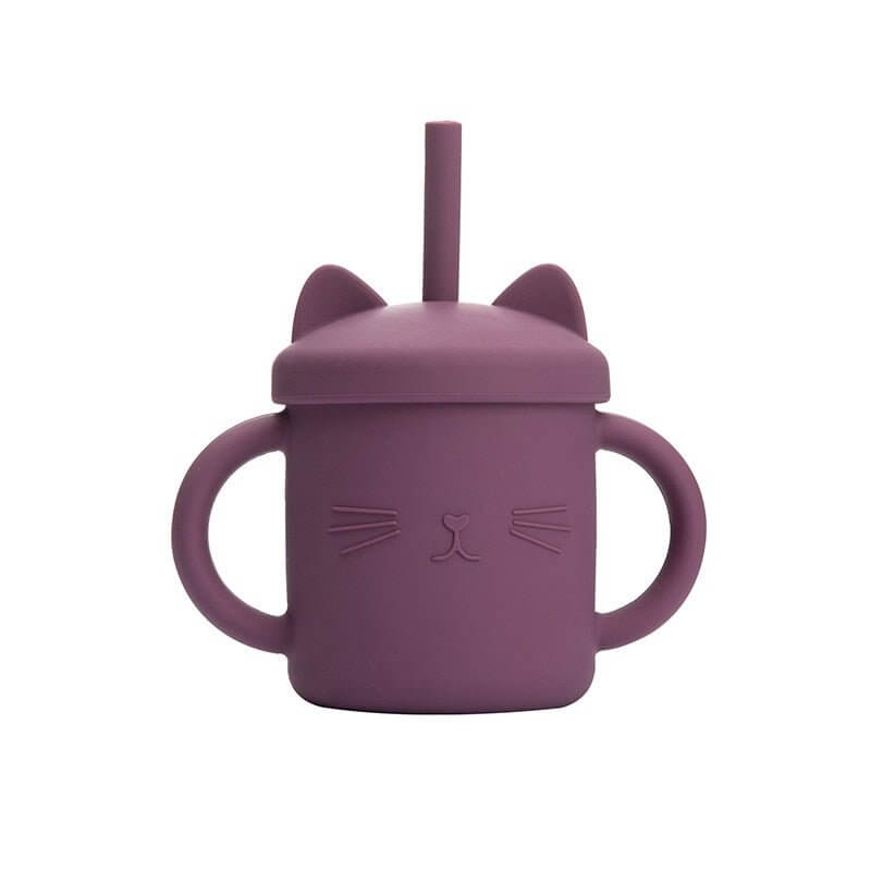 Tasse de paille en silicone pour bébé 