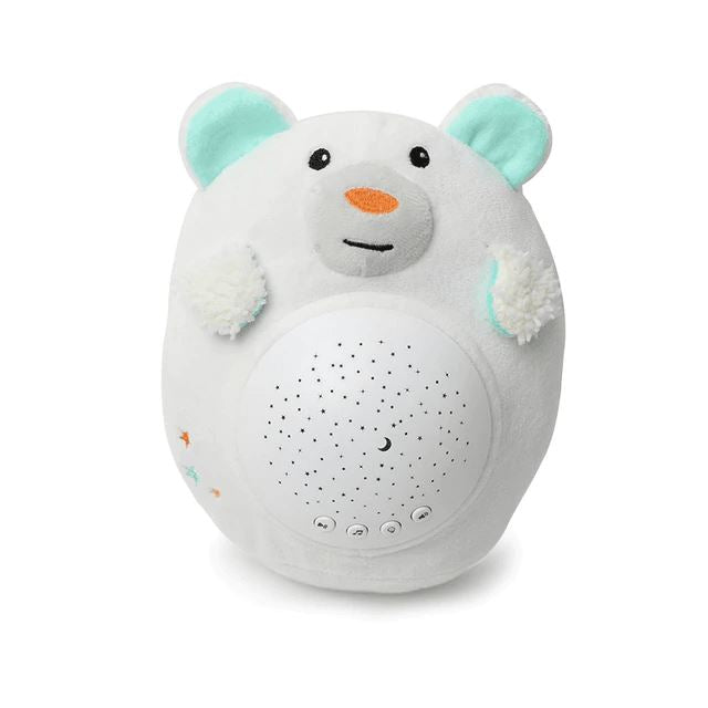 Peluche bébé avec musique et projecteur lumineux