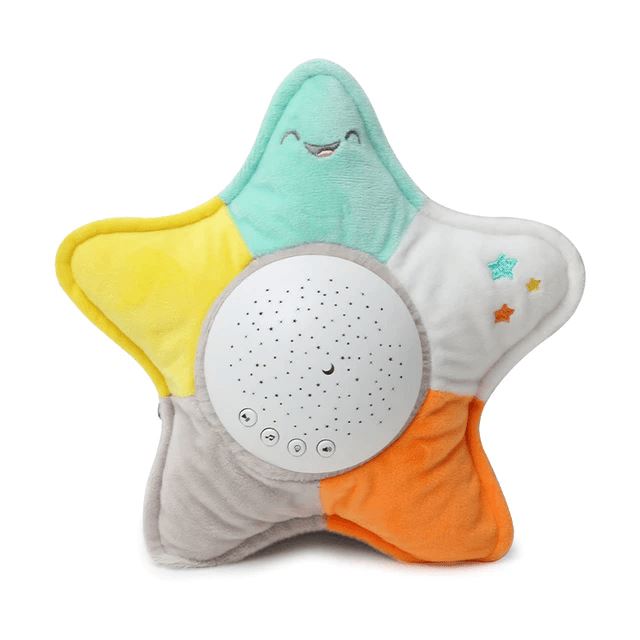 Peluche bébé avec musique et projecteur lumineux