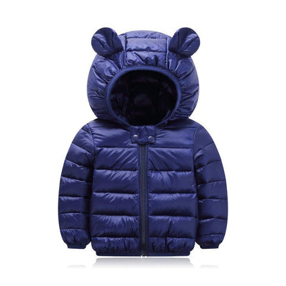 Manteau à capuche avec oreilles d'hiver pour bébé 