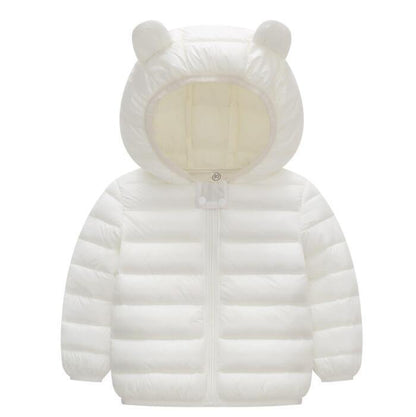 Manteau à capuche avec oreilles d'hiver pour bébé 