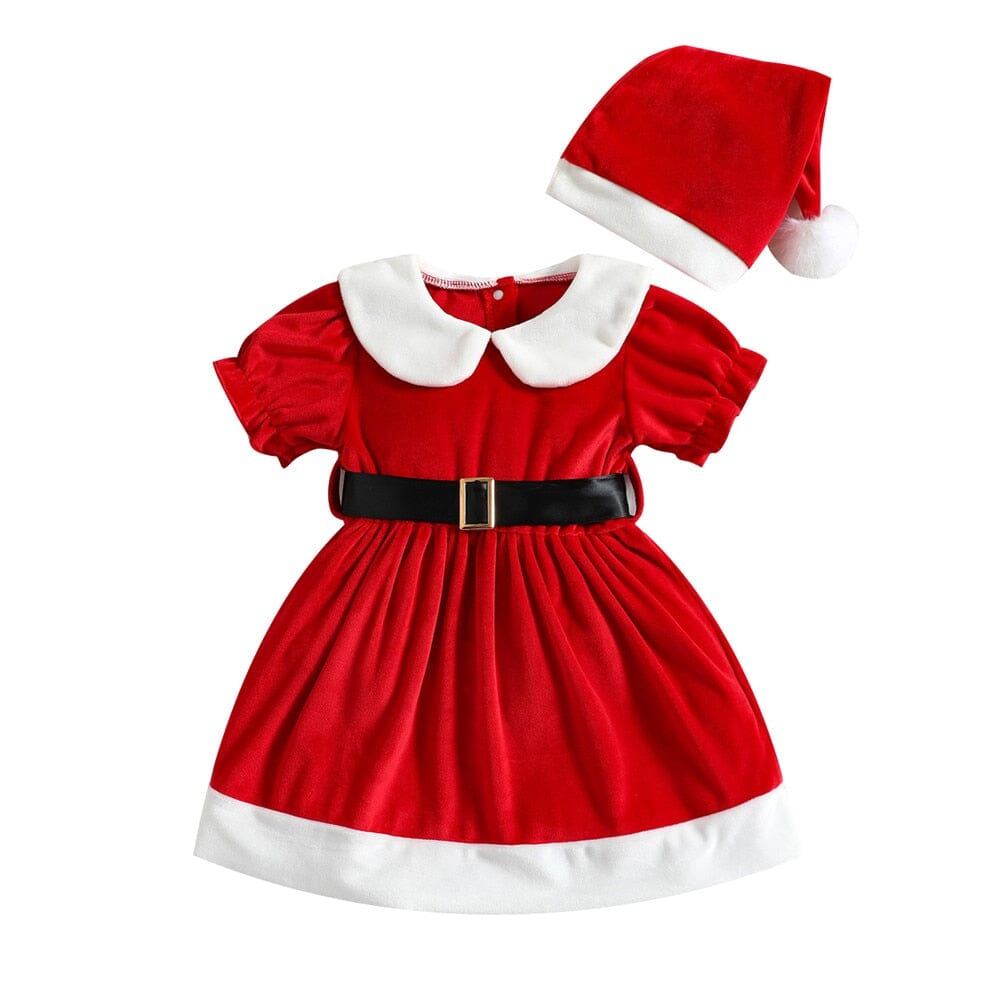 Robe et casquette de Noël pour bébé