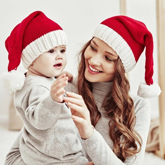 Chapeau assorti de famille de Noël