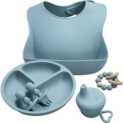 Ensemble d'alimentation pour bébé en silicone de luxe