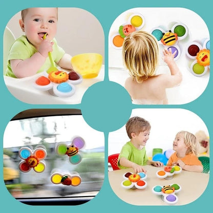 BabySpinner - Spinners rotatifs doux avec ventouses