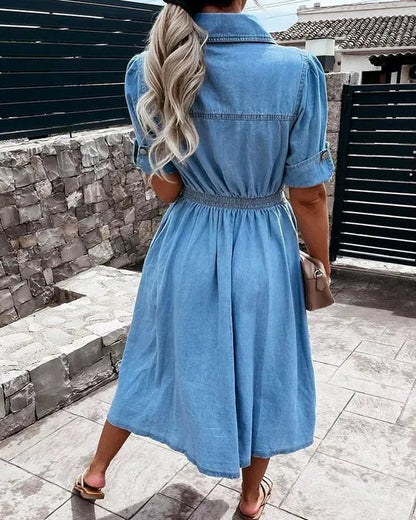 Amélie - Robe Denim Tendance 