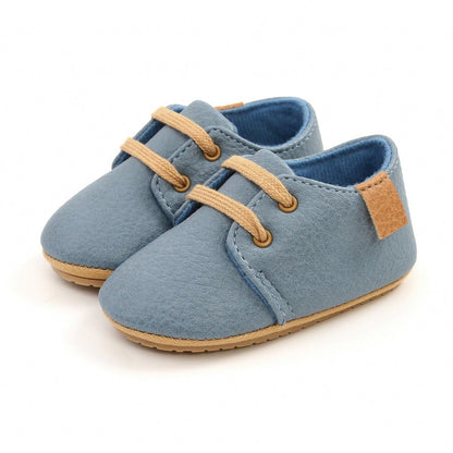 Chaussures en cuir rétro multicolores pour bébé