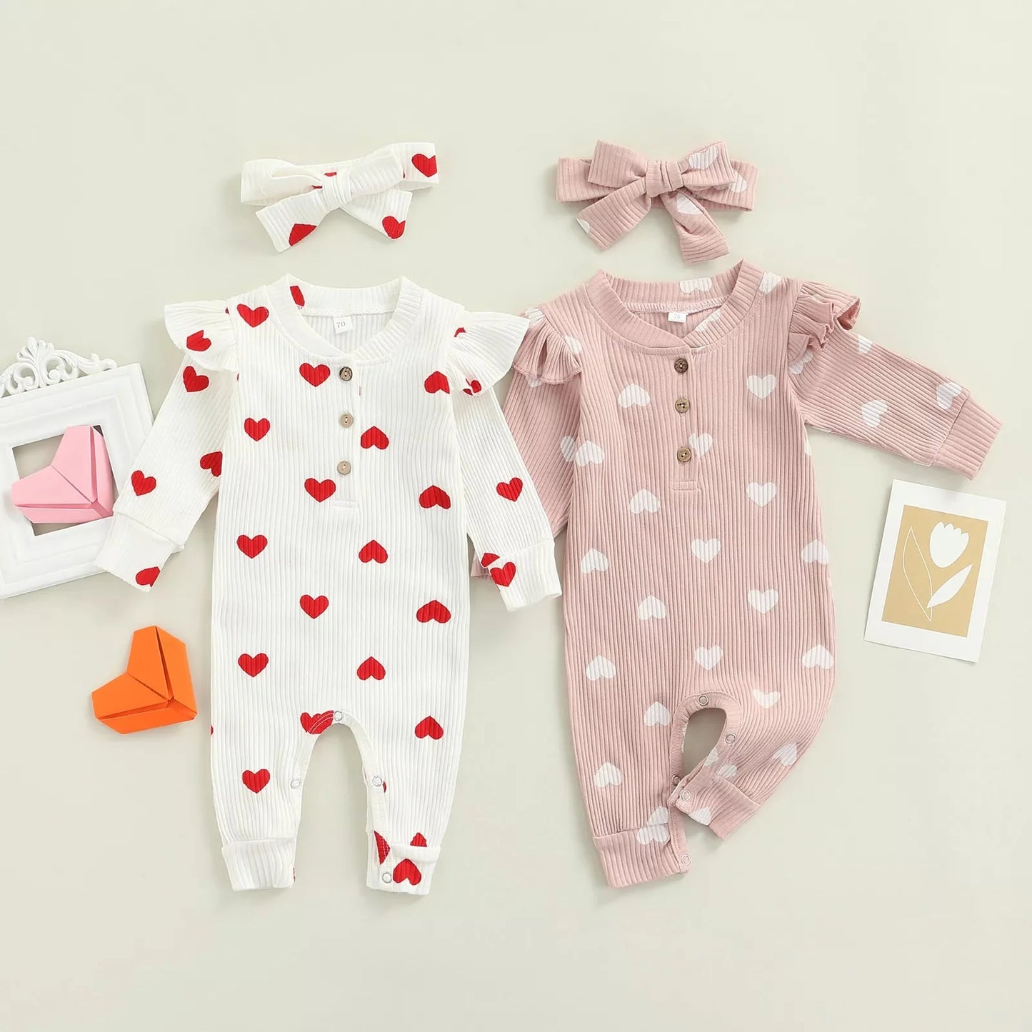 Combinaison bébé Saint Valentin