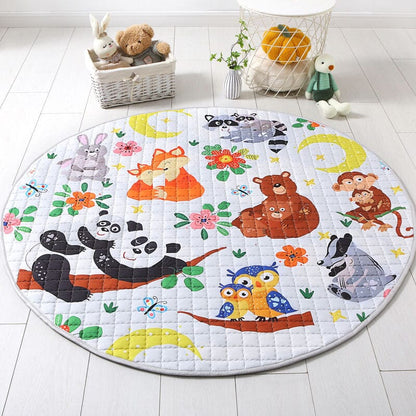 Tapis de jeu rond maman et bébé