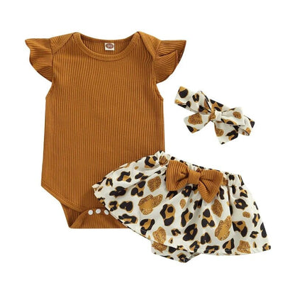 Tenue à imprimé animal pour bébé fille 