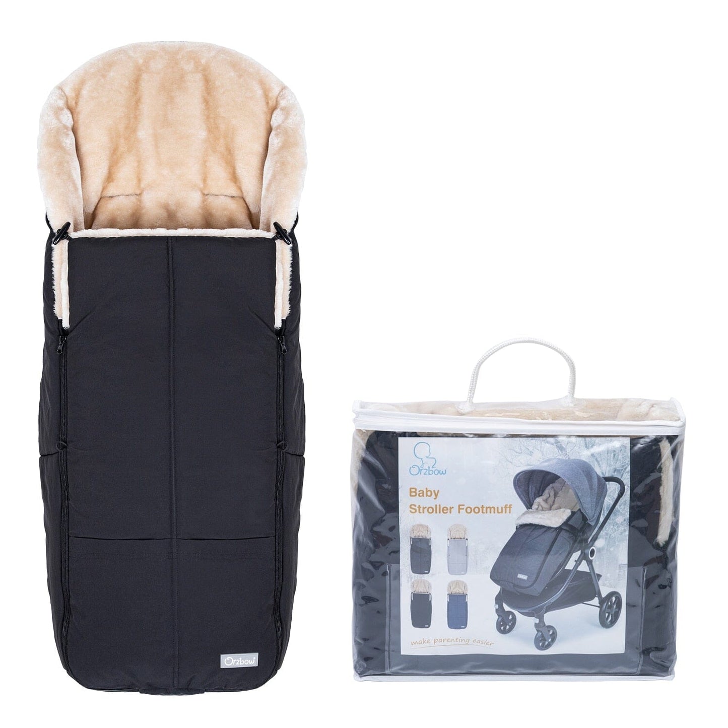 Sac de couchage de luxe pour poussette de bébé 