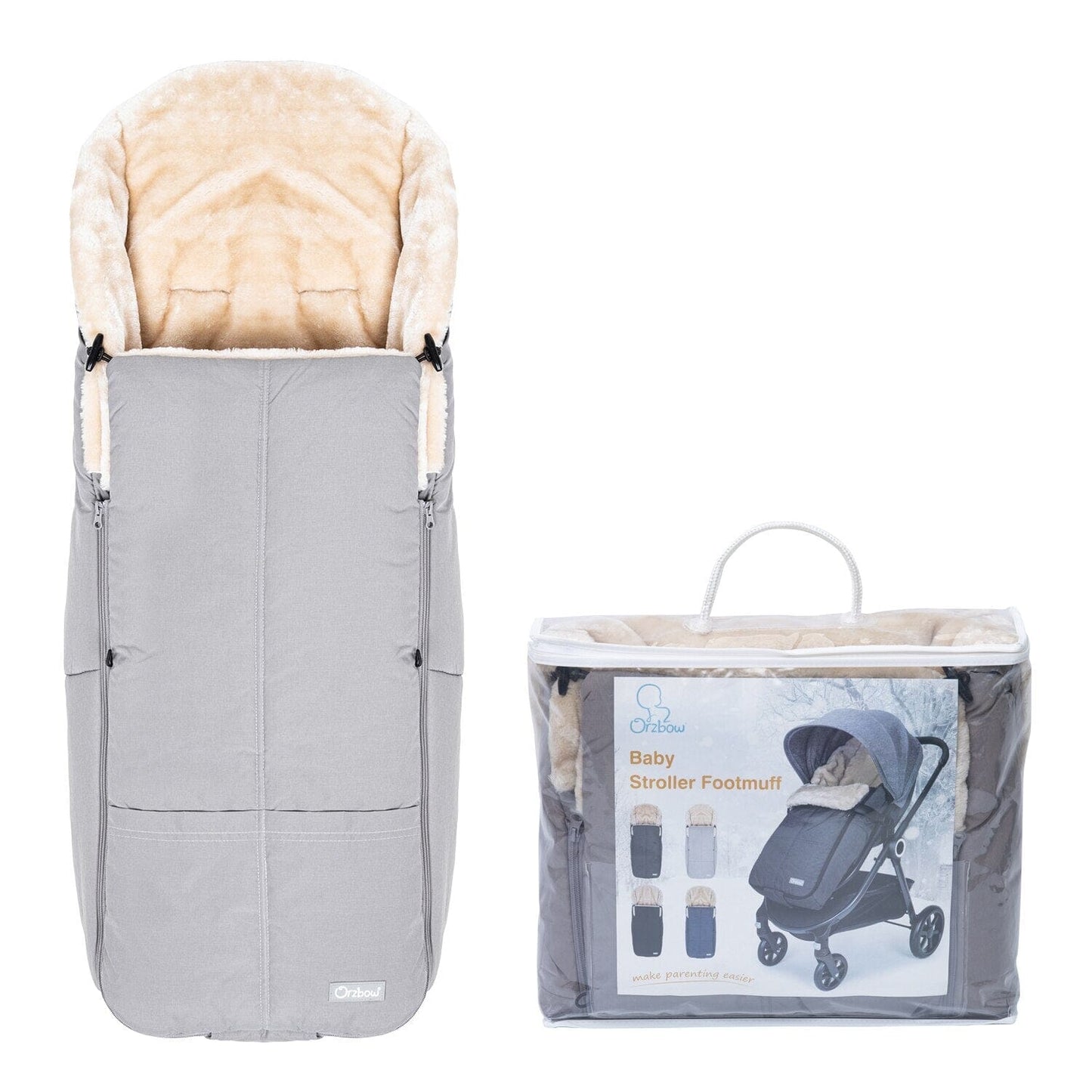 Sac de couchage de luxe pour poussette de bébé 