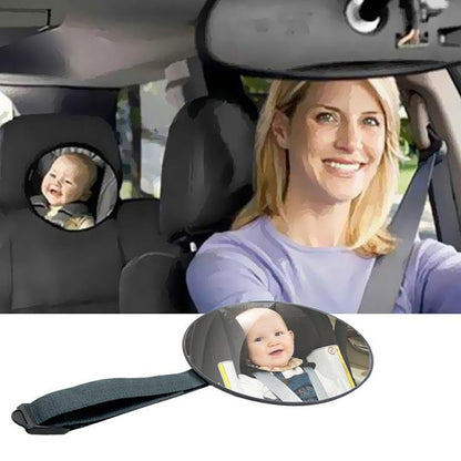 Miroir de voiture pour bébé de forme ronde