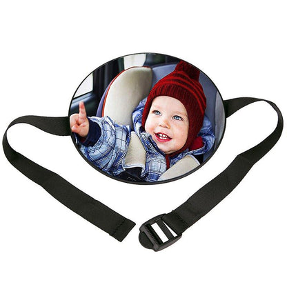 Miroir de voiture pour bébé de forme ronde