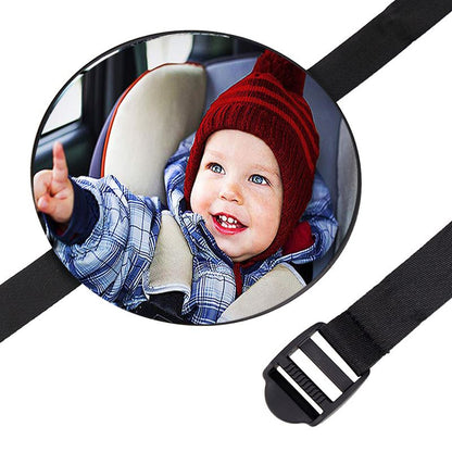 Miroir de voiture pour bébé de forme ronde