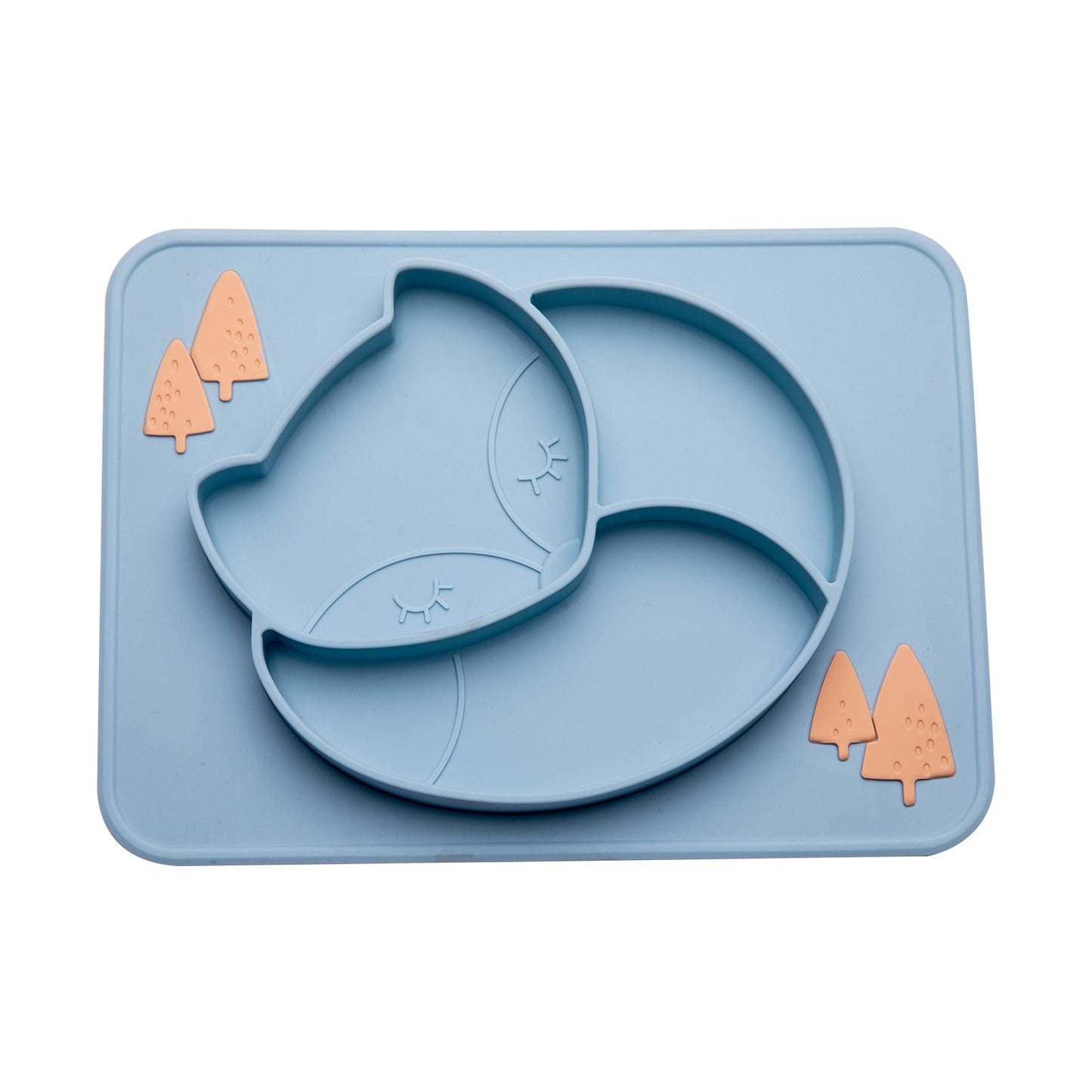 Assiette à manger en silicone pour bébé